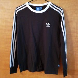 Adidas 3 Stripes Long Sleeve Tee NWT